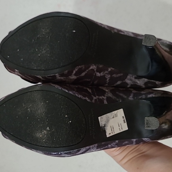 Nine & Co animal print peep-toe heels size 7 - Picture 10 of 12